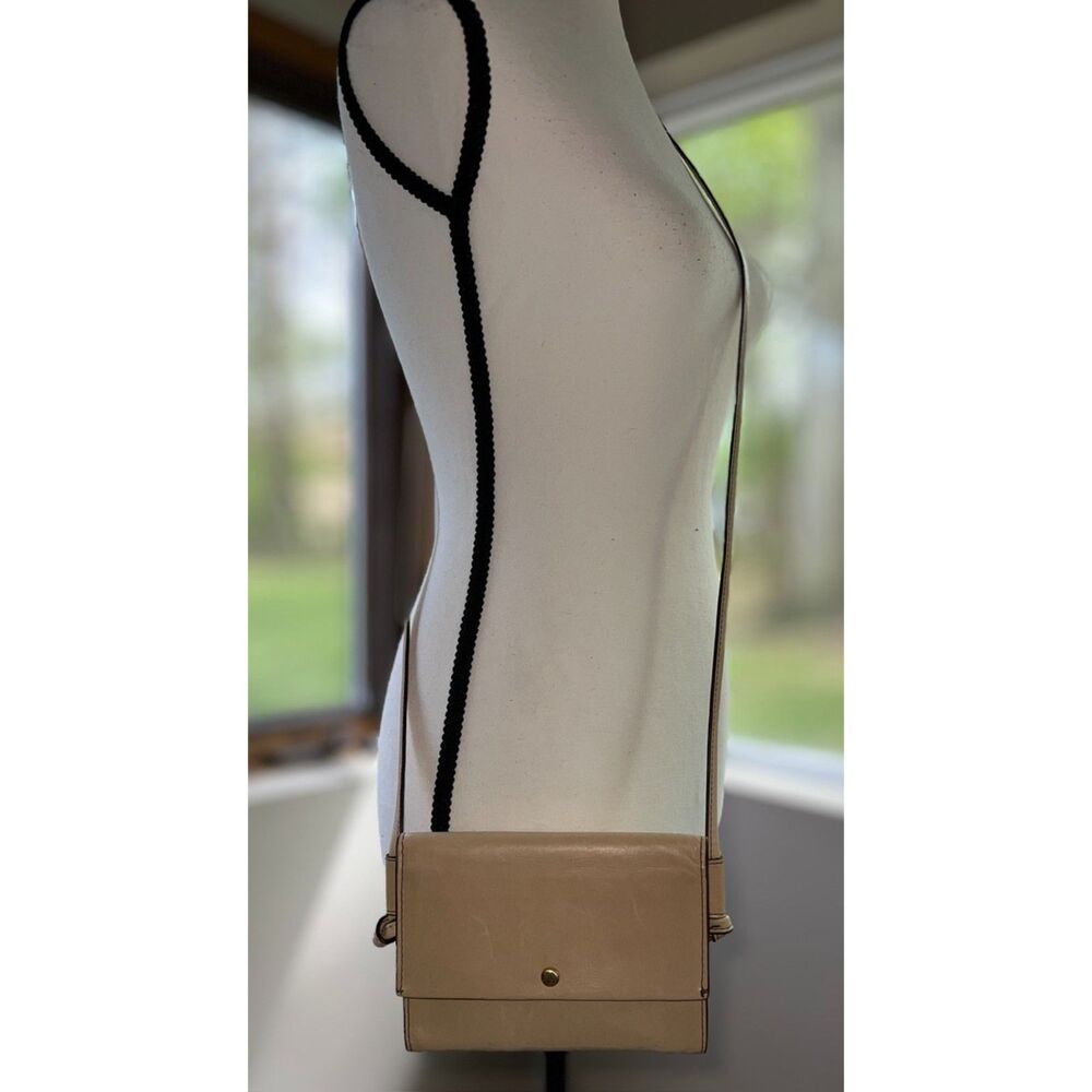 HOBO International Bemuse leather mini crossbody in tan